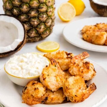 Coconut Shrimp with Piña Colada Dip on the side