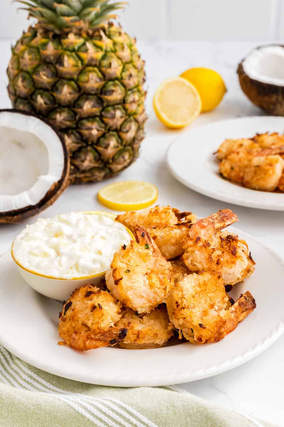 Coconut Shrimp with Piña Colada Dip on the side