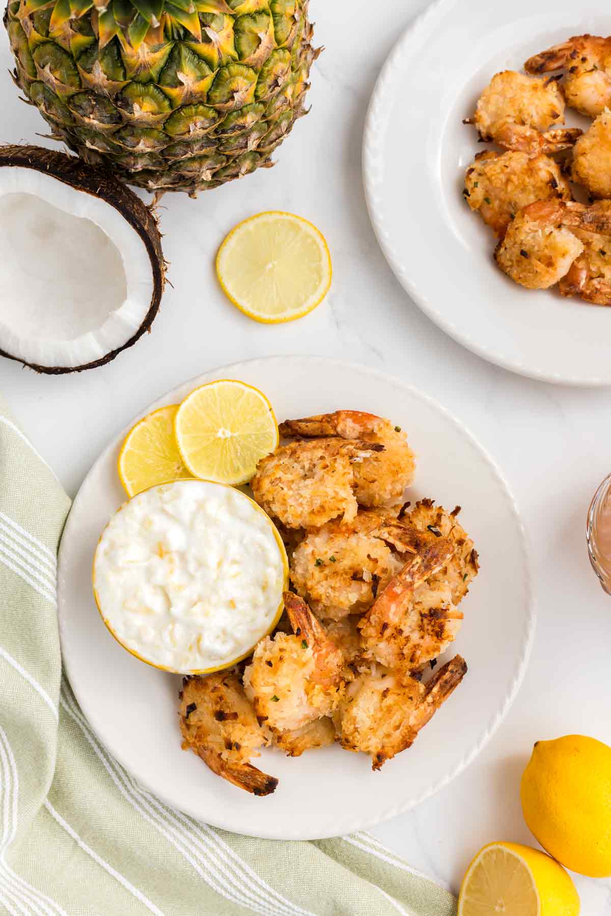 Bake Coconut Shrimp and Piña Colada Dip