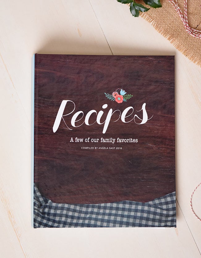 Cookbook custom design