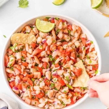 Shrimp Ceviche with Cooked Shrimp