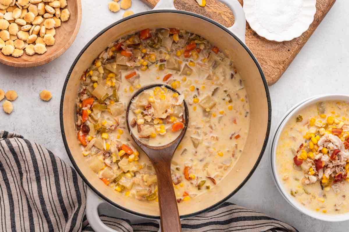 Maryland Crab Chowder with Corn
