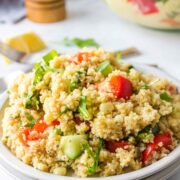 Couscous Summer Salad with Tomatoes and Cucumbers