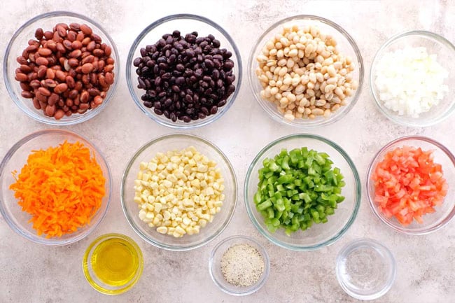 Cowboy Caviar Bean Dip Ingredients