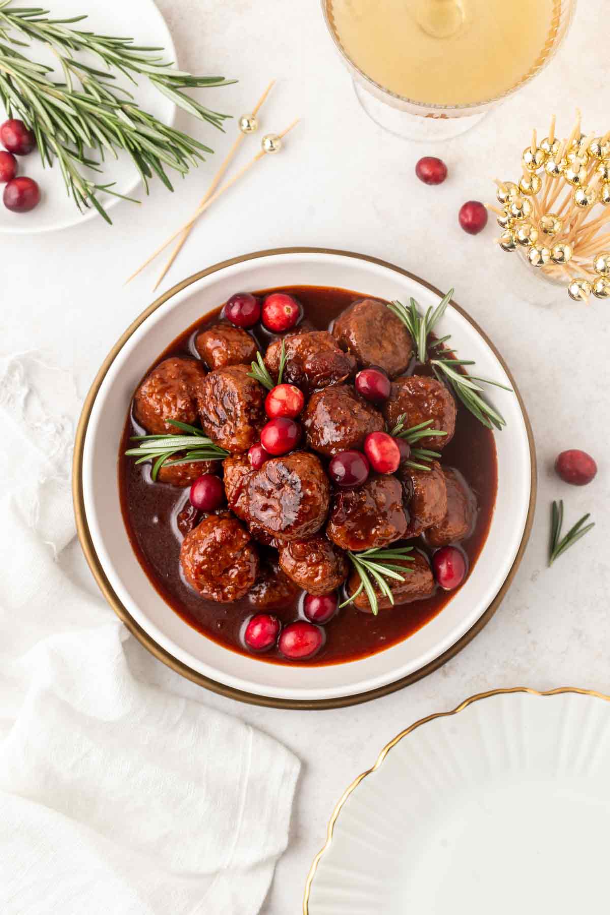 Easy Appetizer Crockpot Cranberry Turkey Meatballs