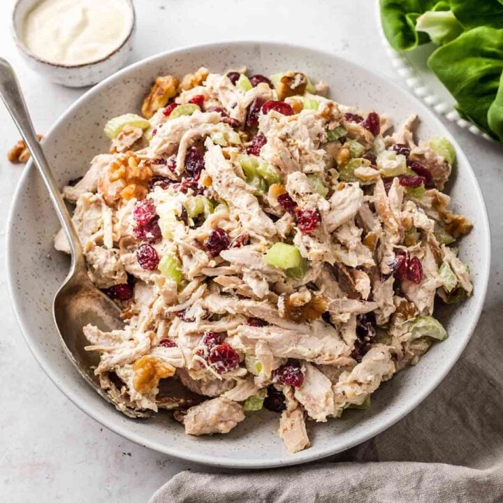 Rotisserie Chicken Salad with Cranberries - Mighty Mrs | Super Easy Recipes
