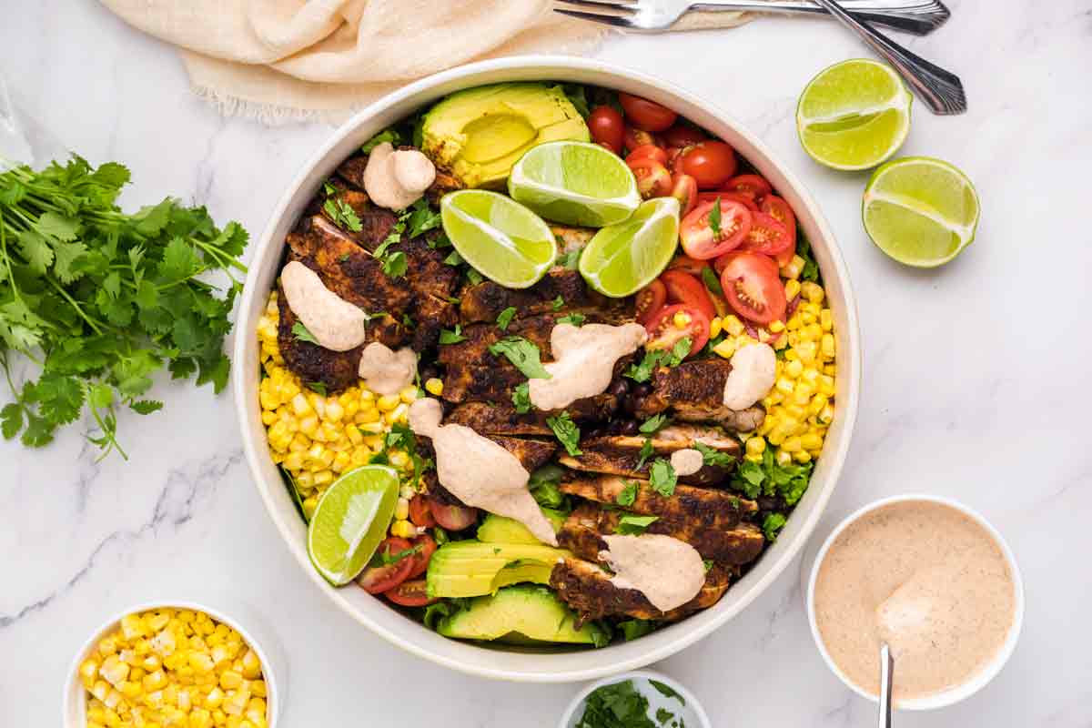 Creamy Chipotle Dressing on Southwest Chicken Salad