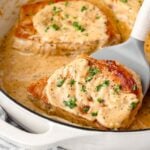 Pan-seared Pork Chops with Cream Sauce