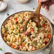 Macaroni Pasta Salad with Dill Pickles