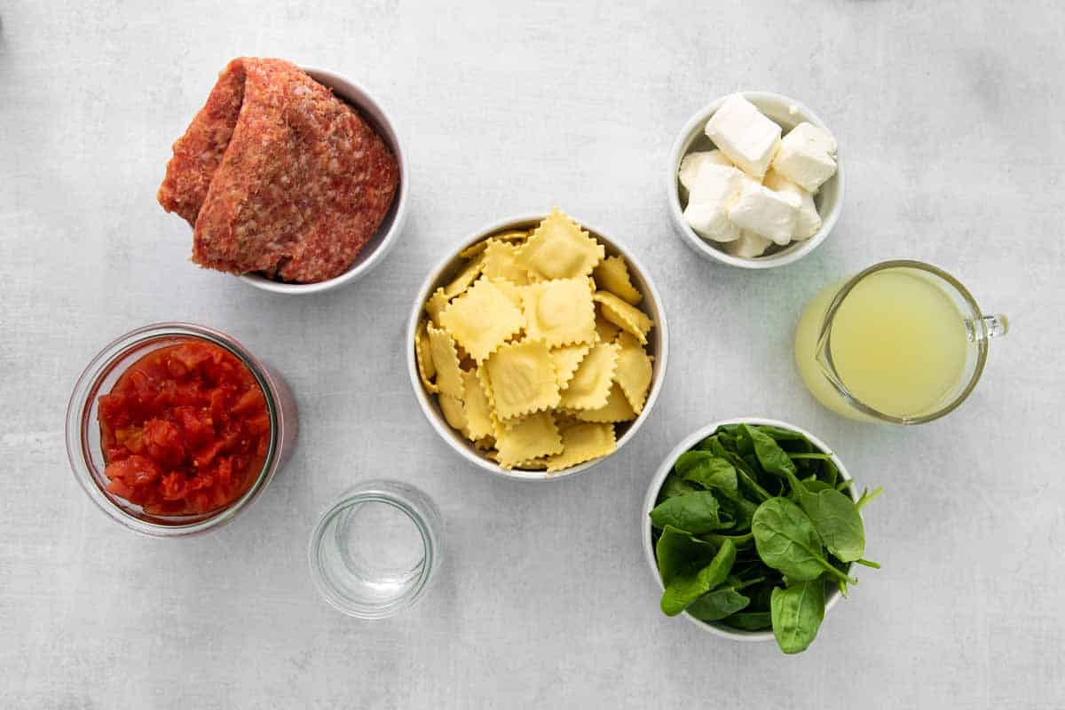 Crockpot Tuscan Ravioli Ingredients