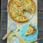 Zucchini Quiche with Afredo Sauce