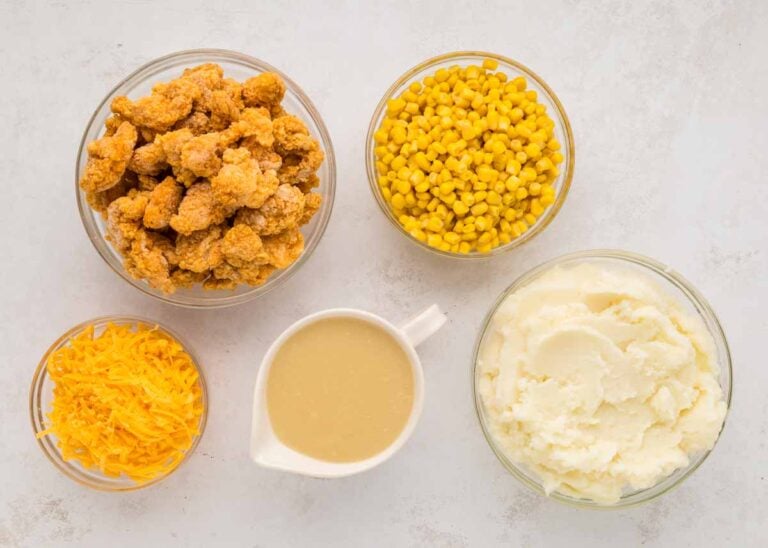 Crispy Chicken Mashed Potato Casserole - Mighty Mrs