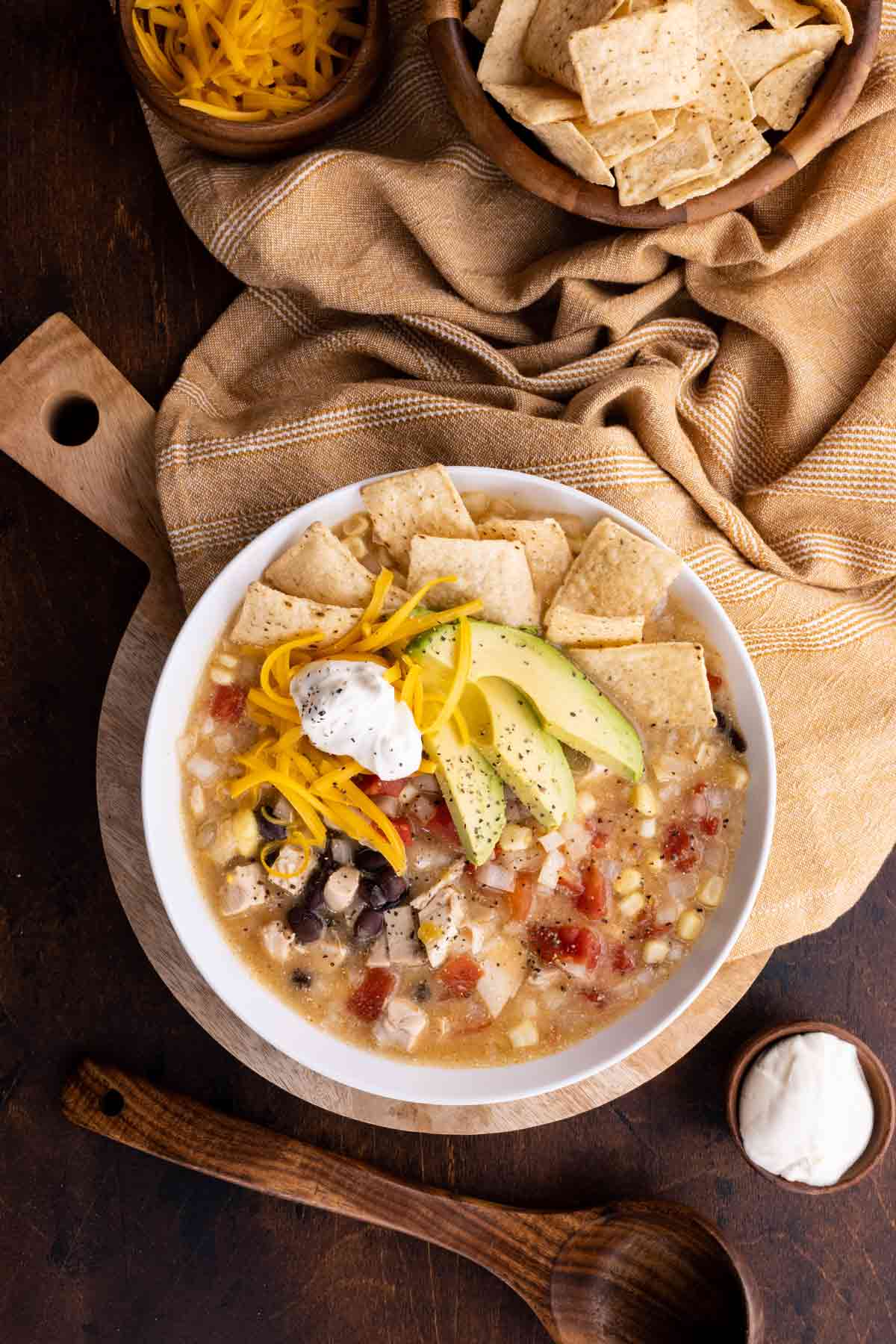 Crockpot Chicken Tortilla Soup