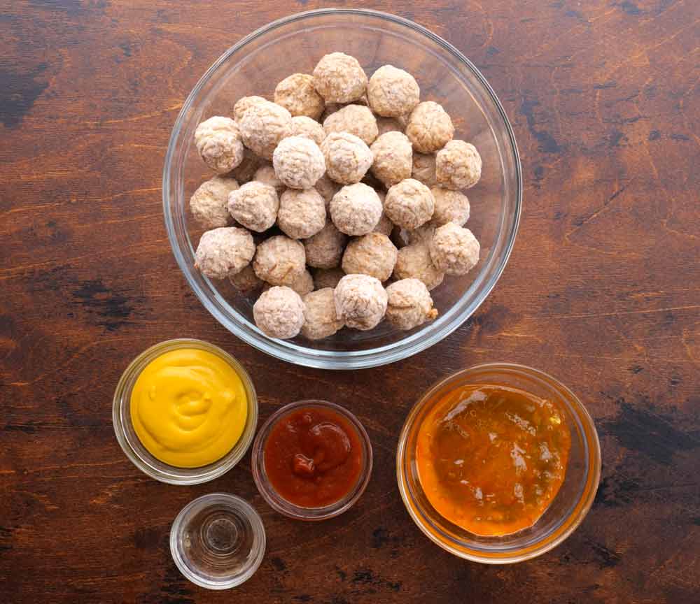 Crockpot Orange Meatballs Ingredients