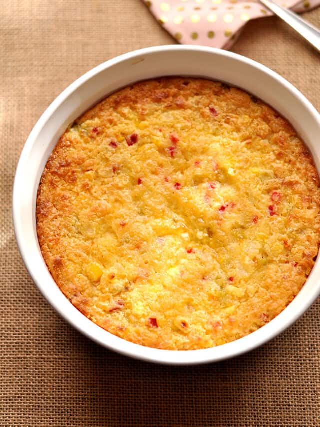 Baked Corn Casserole with Sour Cream