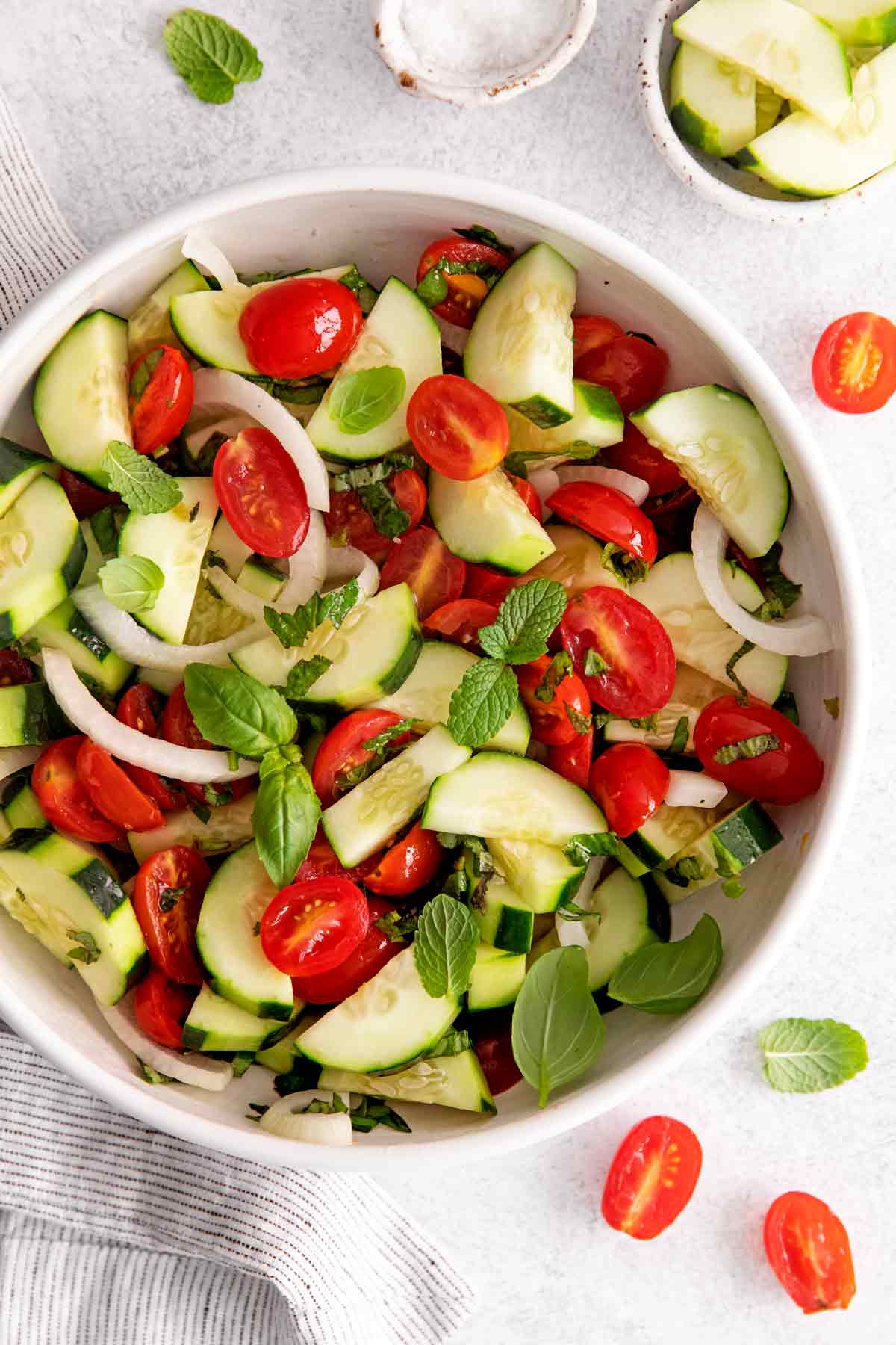 Cucumber Tomato Onion Salad