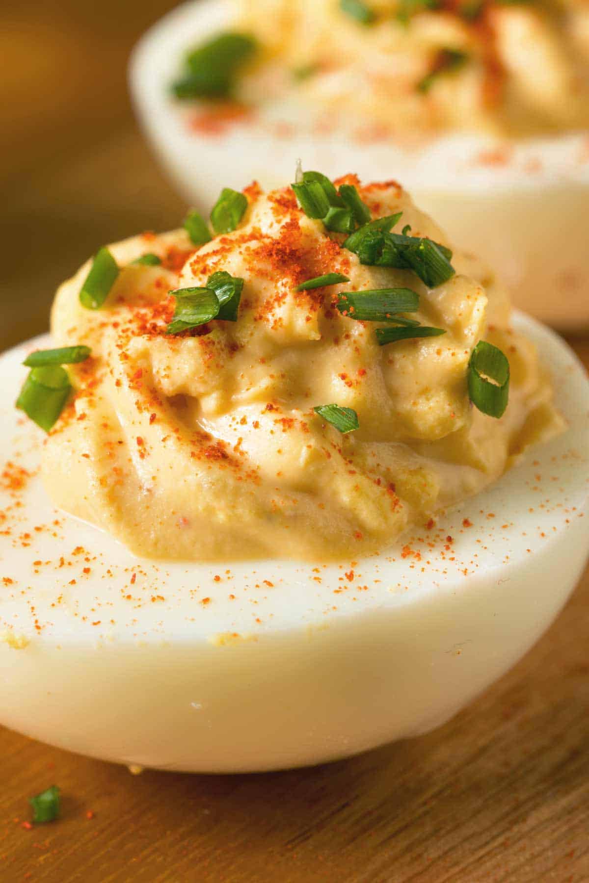 Deviled Eggs with Paprika and Chives