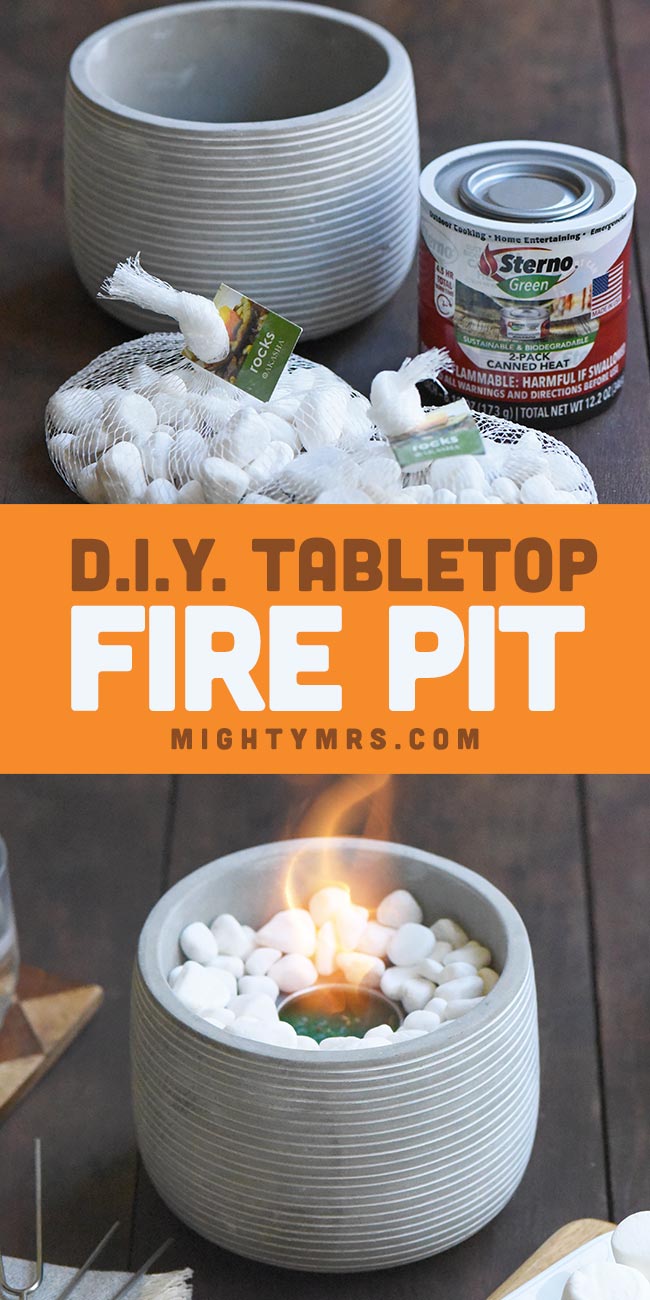 DIY Tabletop Fire Pit