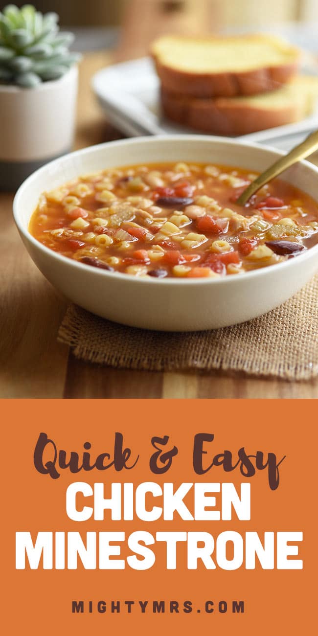 Easy Chicken Minestrone Soup