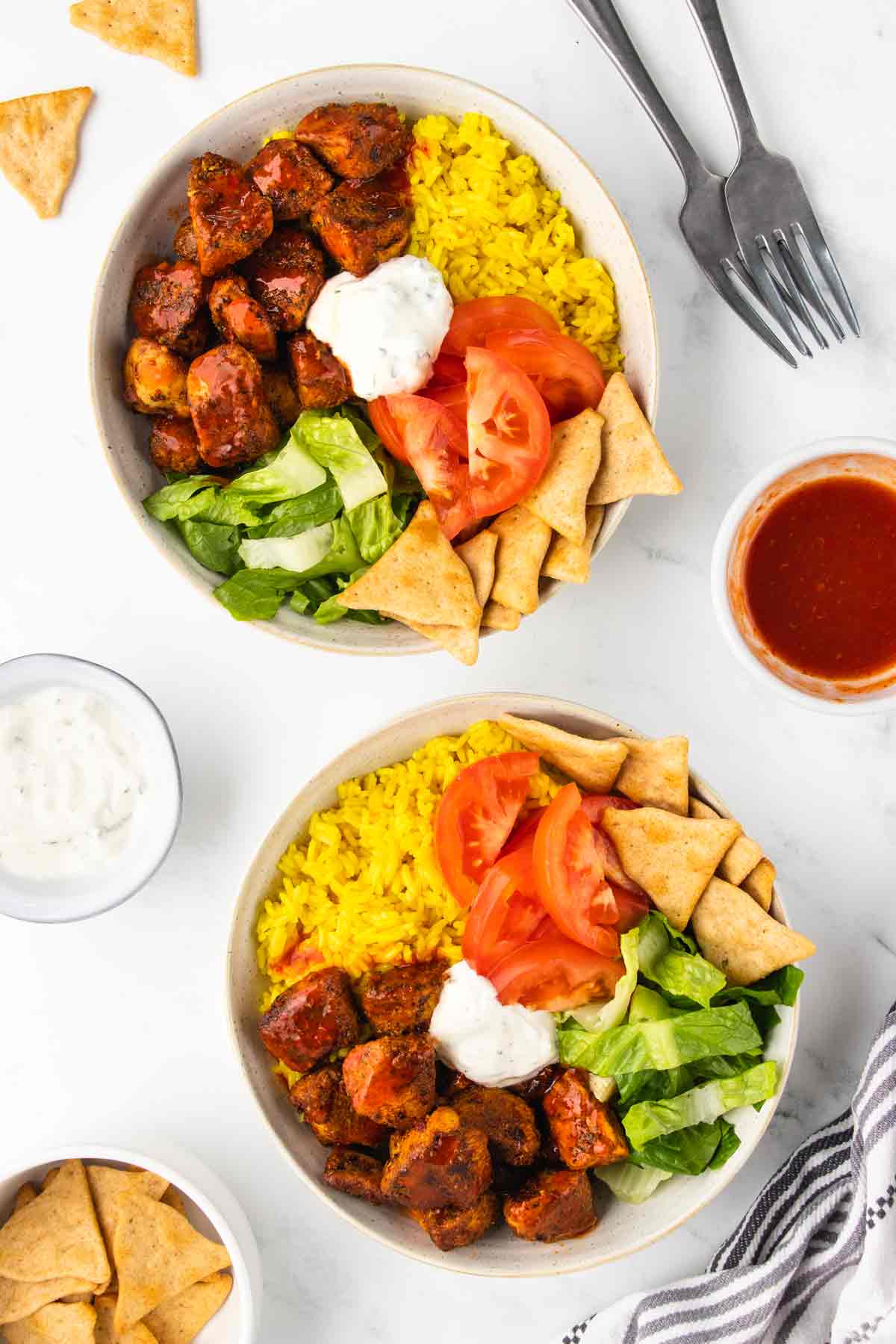 Chicken Shawarma Tumeric Rice Bowl
