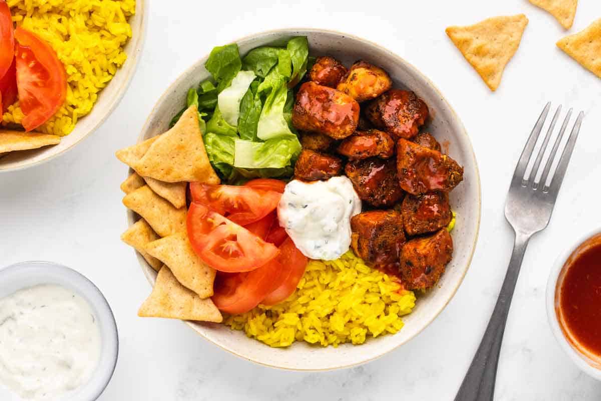 Easy Chicken Shawarma Rice Bowl Recipe