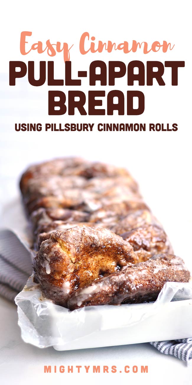 Easy Cinnamon Roll Pull Apart Bread