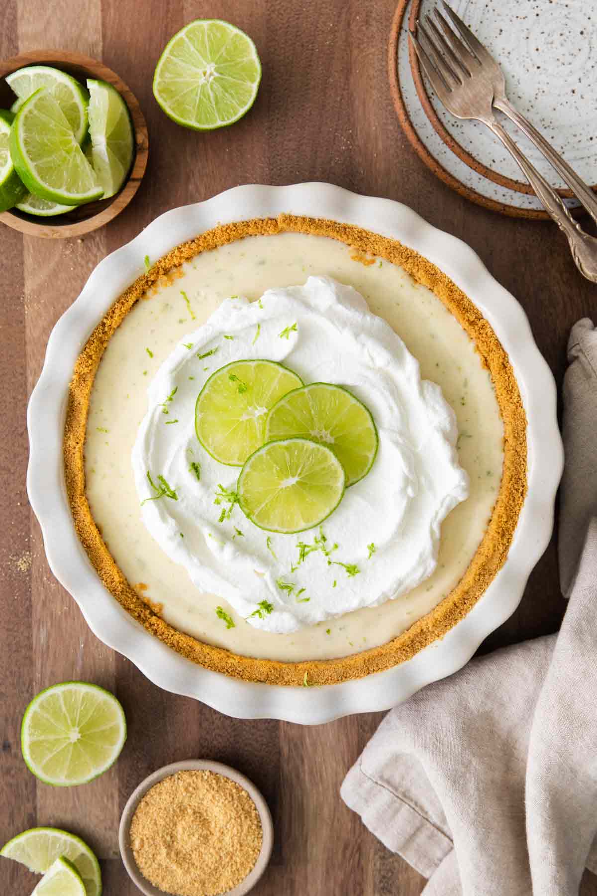 Easy Key Lime Pie with Graham Cracker Crust