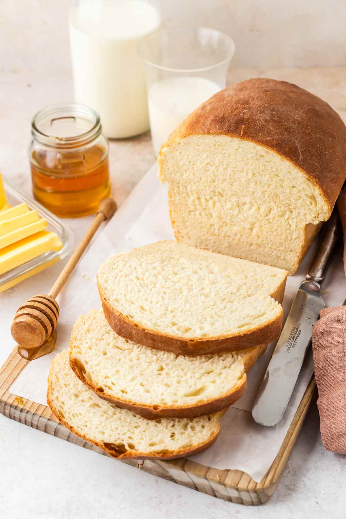 Bread Maker Bread (Basic White Loaf) - Little Sunny Kitchen