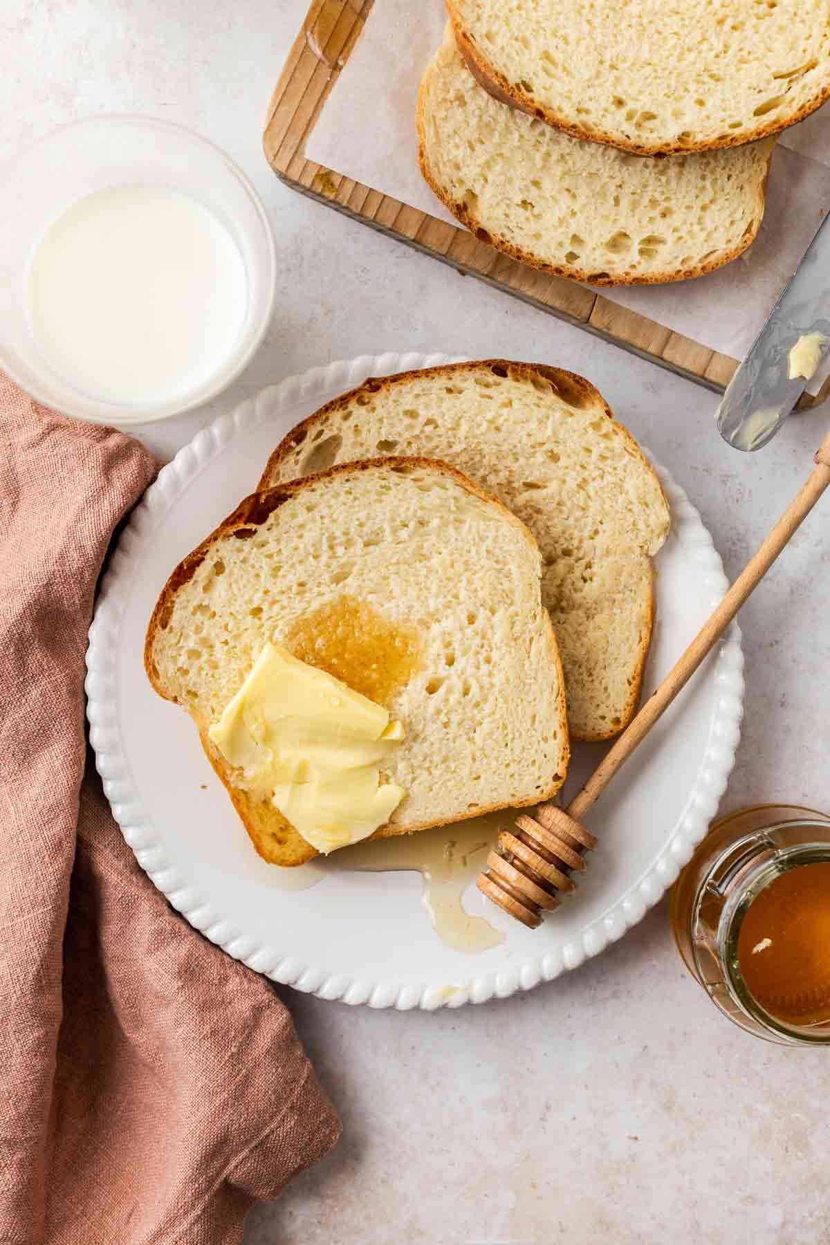 Sweet Honey Bread - no machine needed
