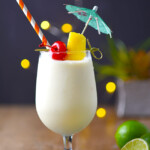 Easy Piña Colada Recipe - Perfect for a Luau themed party! Simple and delicious recipe.