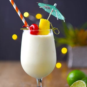 Easy Piña Colada Recipe - Perfect for a Luau themed party! Simple and delicious recipe.