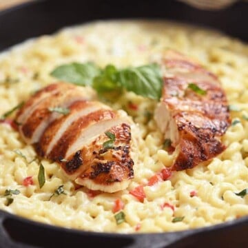 Rotisserie Chicken Tuscan Mac and Cheese