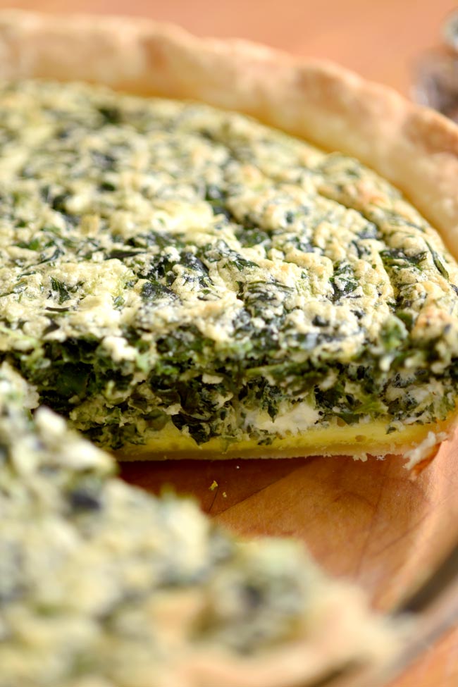 Spinach Feta Cheese Souffle