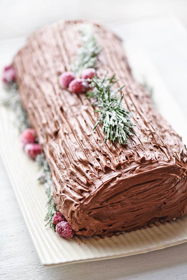 Easy Cake Mix Yule Log