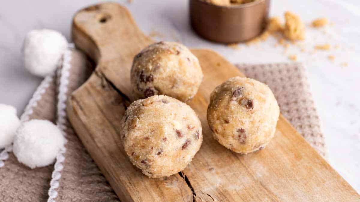 Safe-to-eat Cookie Dough Balls