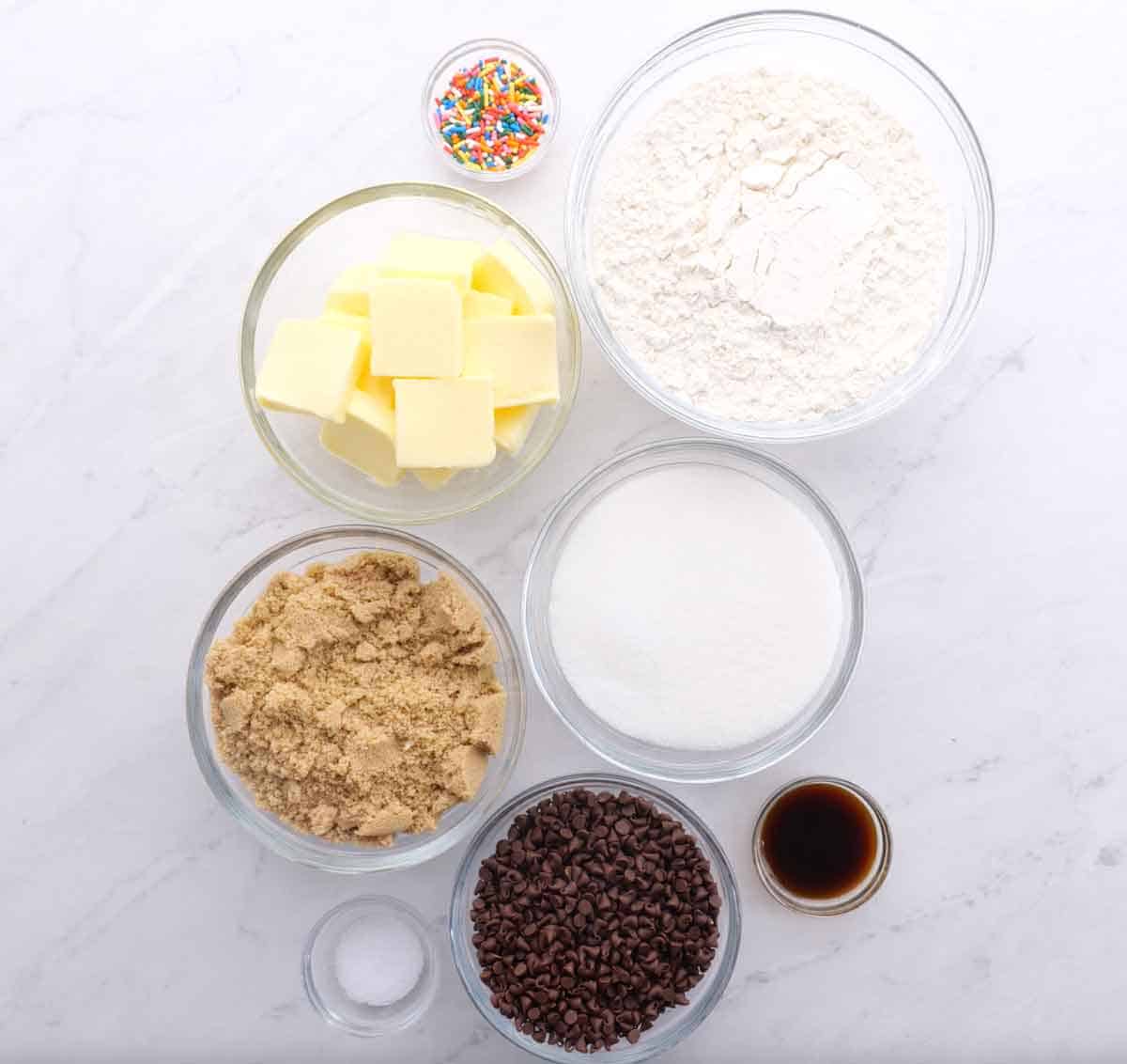 Edible Cookie Dough Balls Ingredients