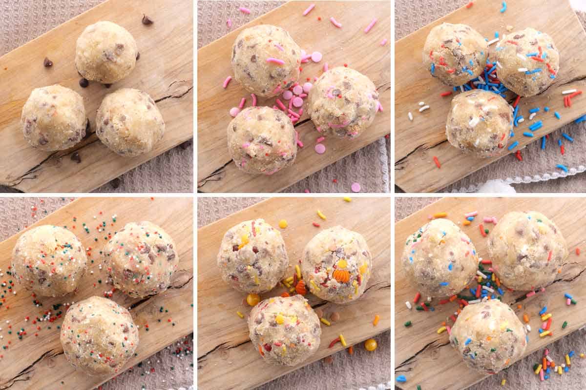 Cookie Dough Balls with Sprinkles