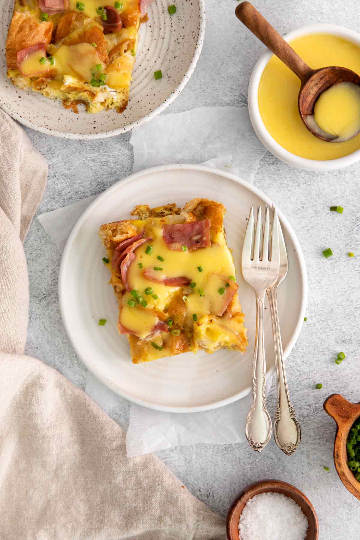 Slice of Eggs Benedict Casserole