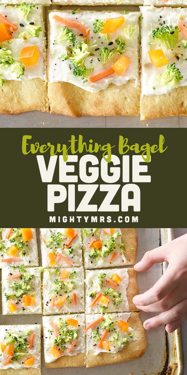 Everything Bagel Veggie Pizza