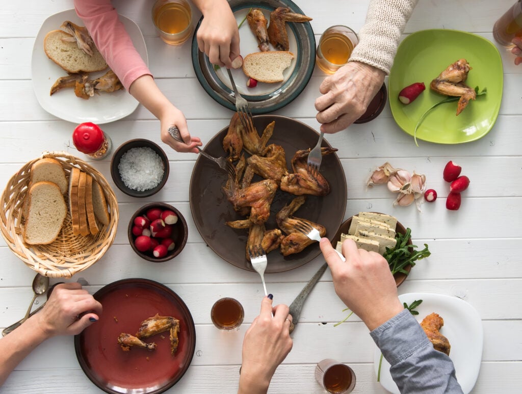 Family Dinner Table