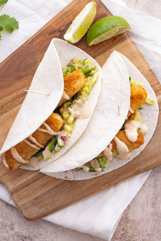 Easy California Fish Stick Tacos