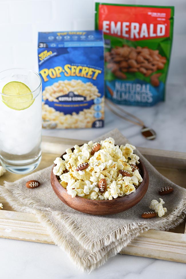 Football Almonds and Kettle Corn for the Big Game!