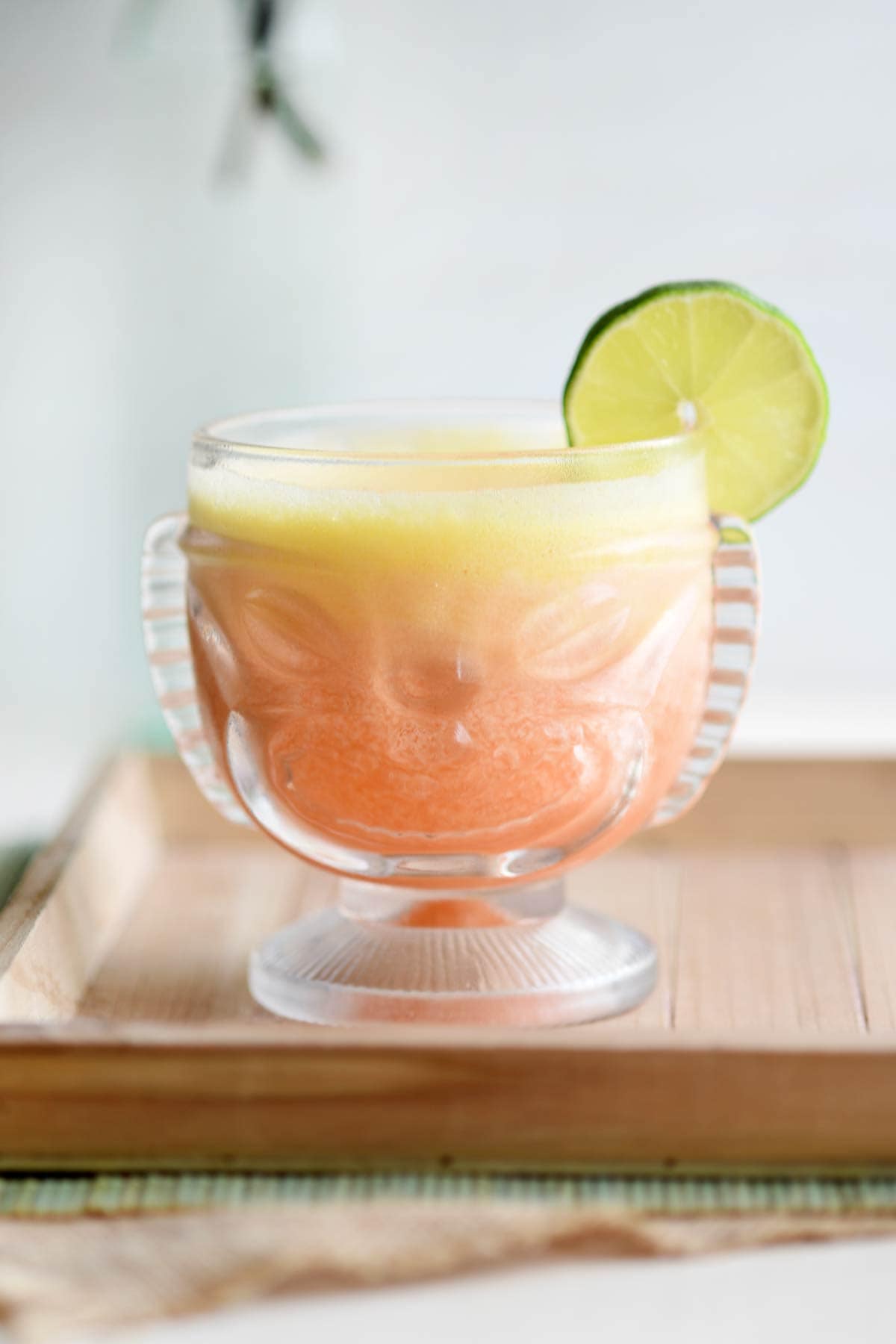Frozen Pineapple Mai Tai Slushie