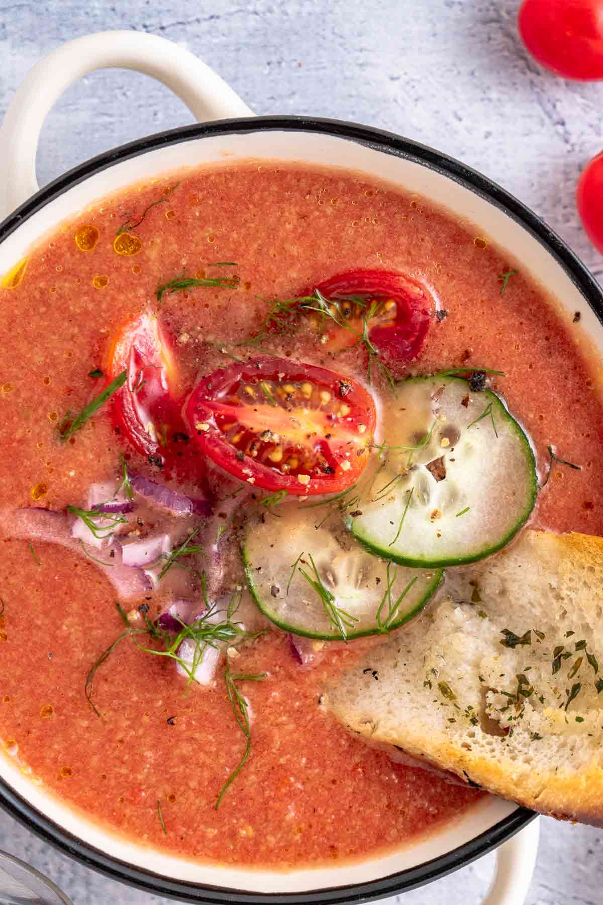 Gazpacho Cucumber-Tomato Soup