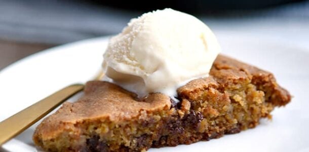 Skillet Cookie with Ice Cream