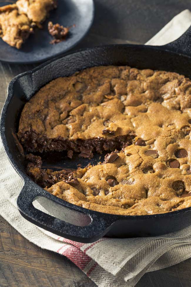 Giant Cast Iron Skillet Cookie