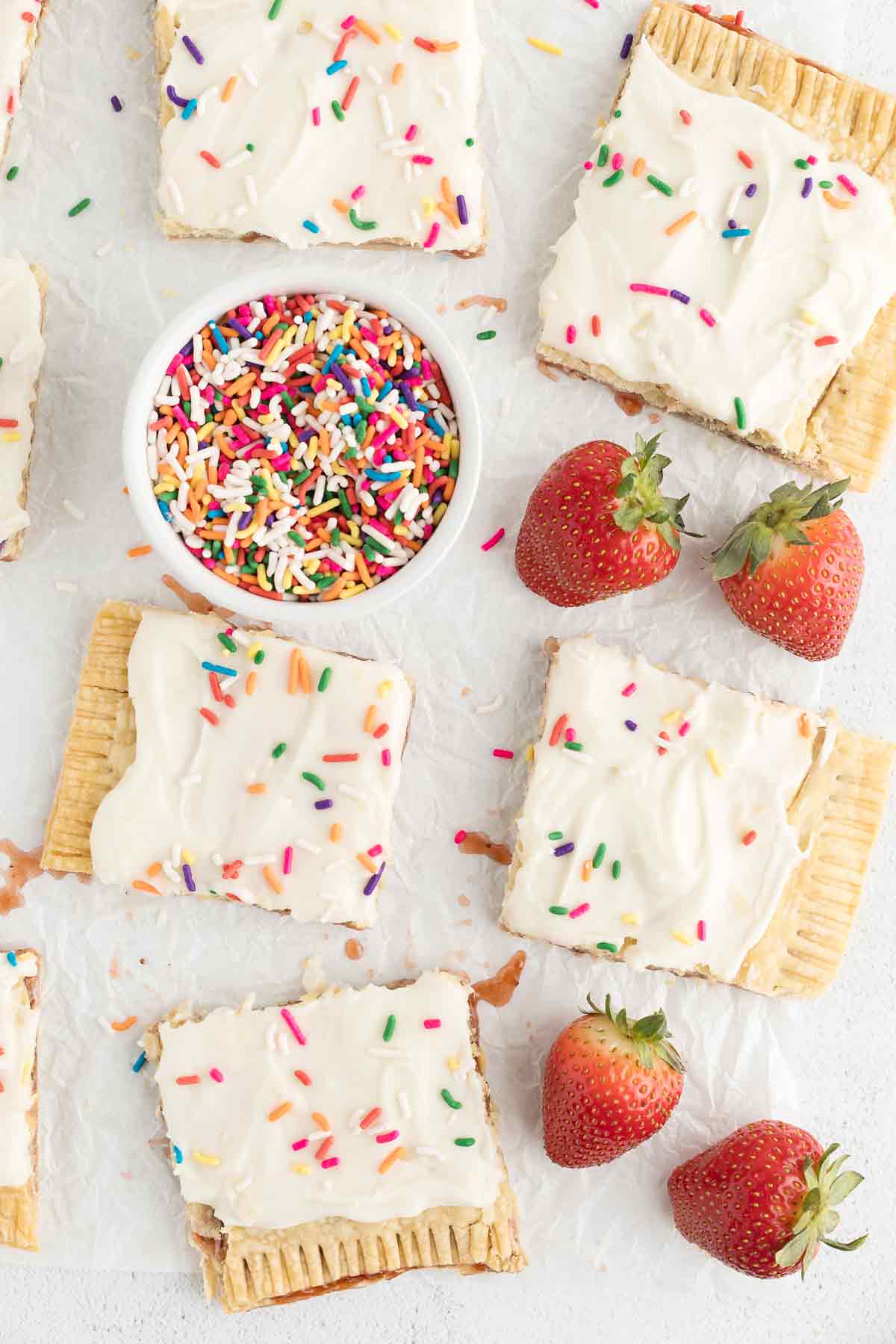 Big Sheet Pan Strawberry Pop Tart