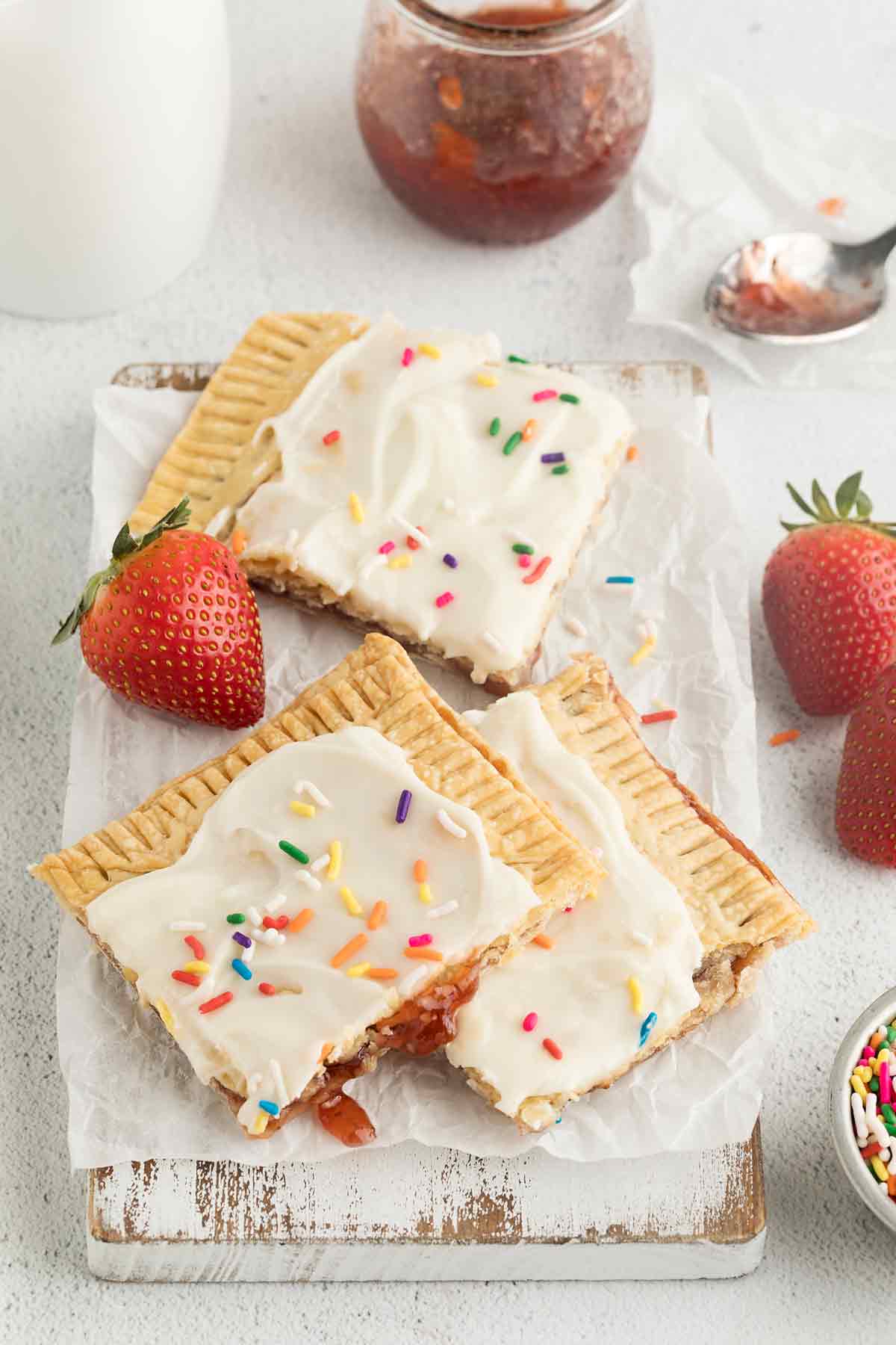Giant Frosted Strawberry Pop Tart
