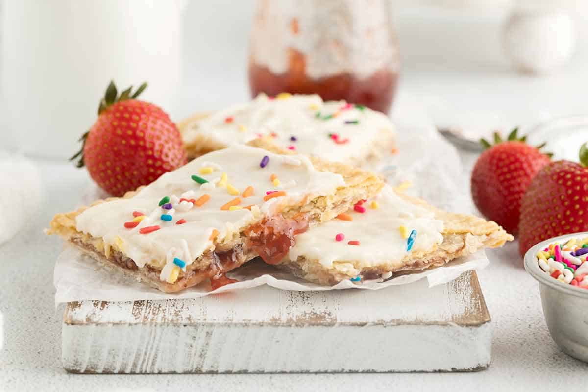 Giant Strawberry Jam Pop Tart