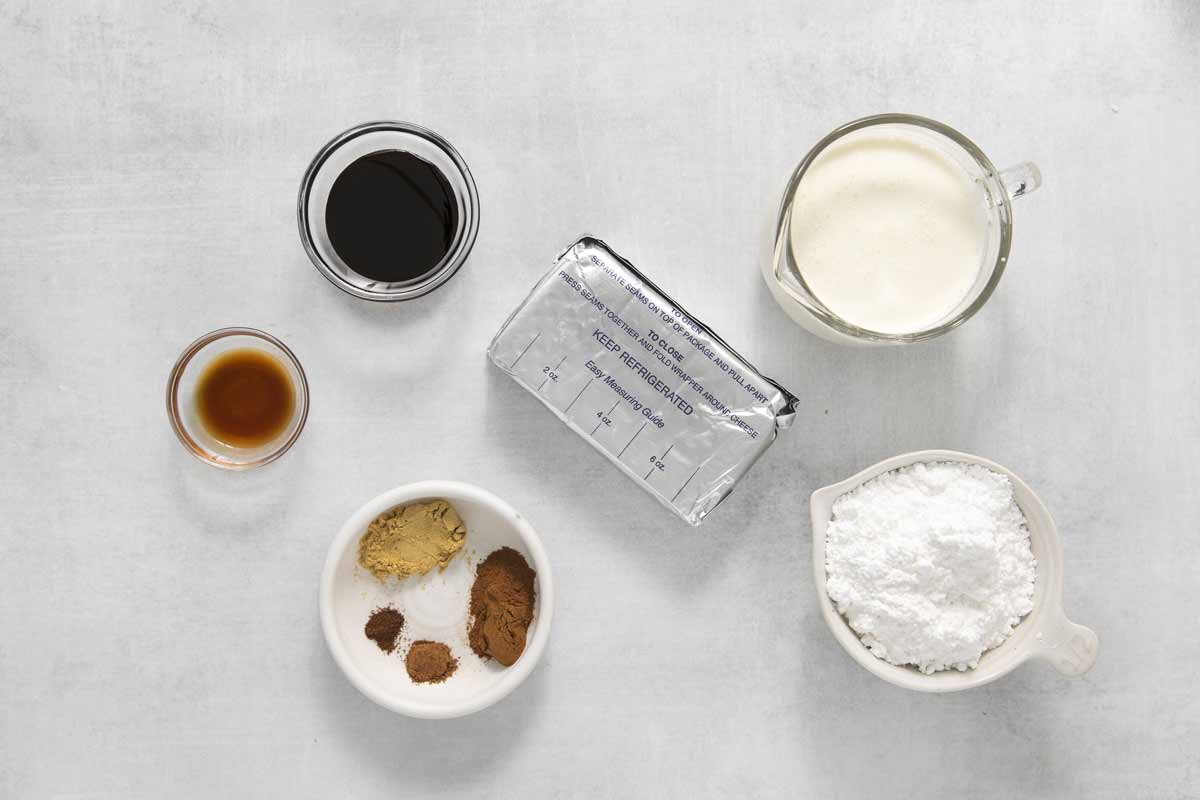 Gingerbread Dip Ingredients